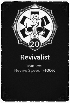 The Revivalist passive trait at level 20 in Remnant: From the Ashes.